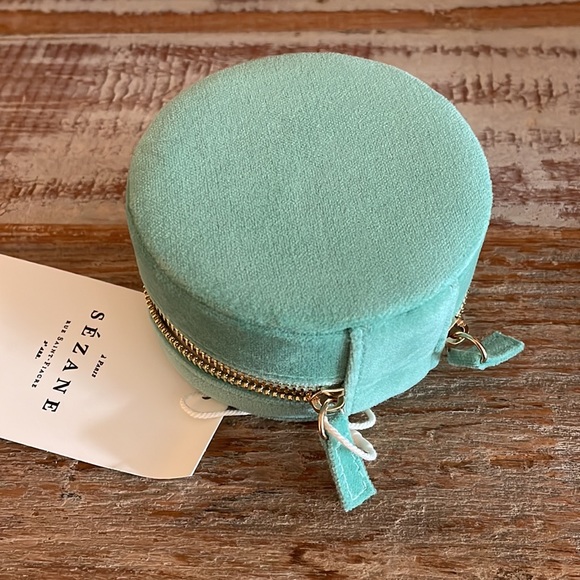 Sezane Jewelry Sezane Velvet Jewel Case Mint Green Poshmark